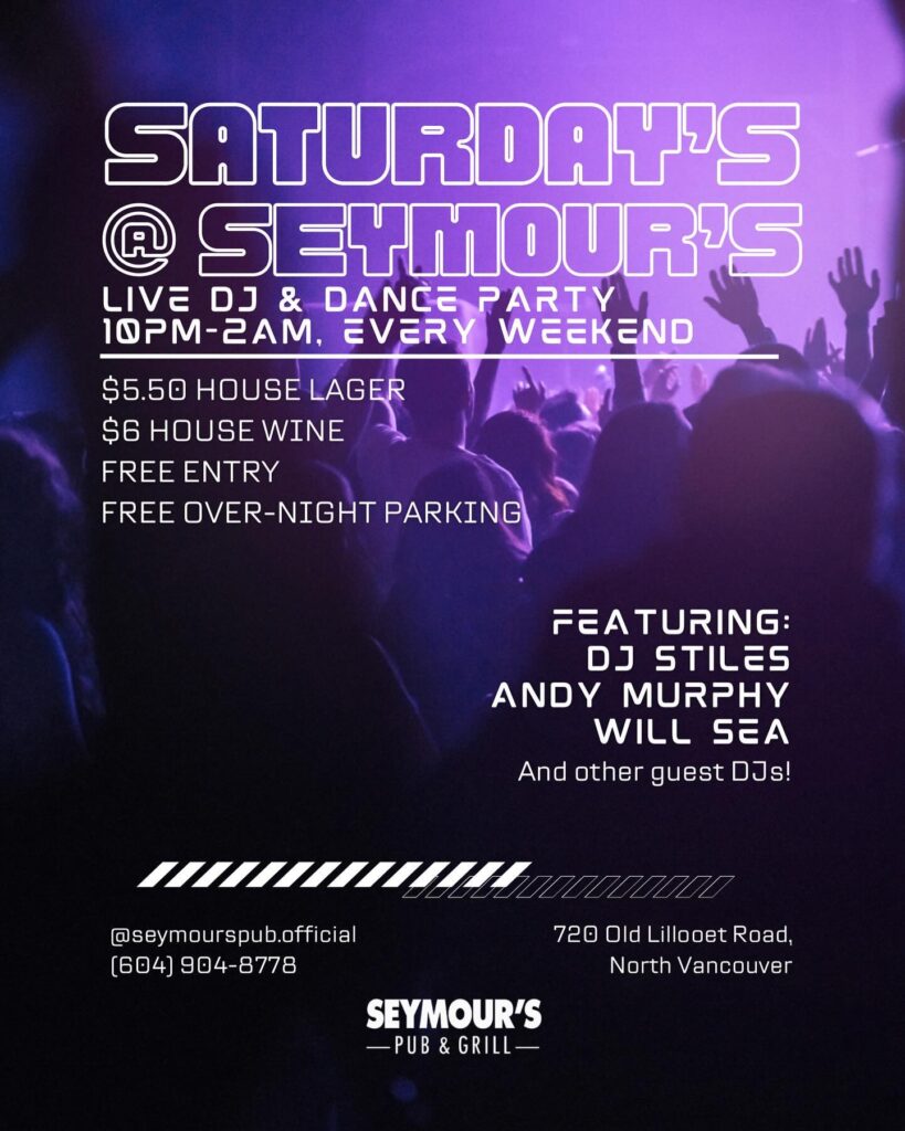 Seymour's Pub & Grill - Saturdays @ Seymours